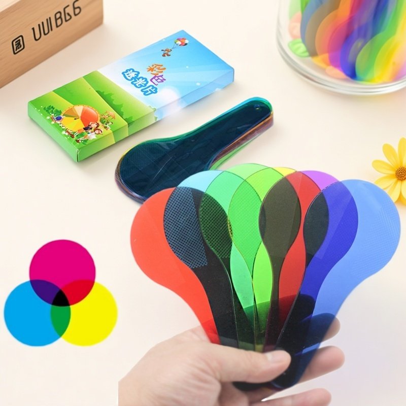 Science Kit Volcano - Montessori Translucent Color Sheets Kids Sensory