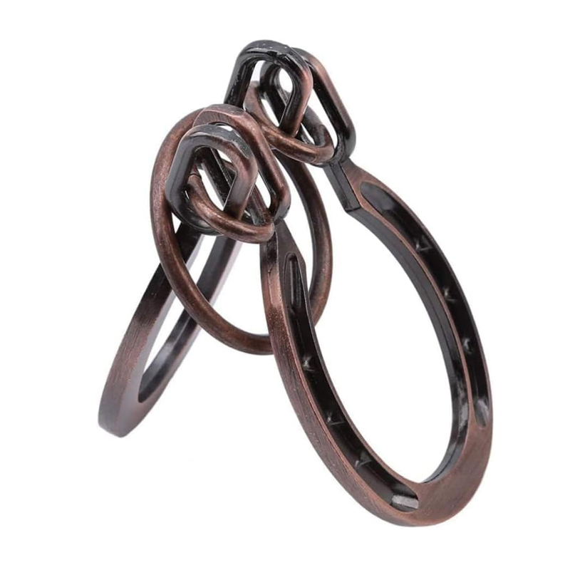 Brain Teaser Cube - Classical Horseshoe Cast Metal Brain Teaser