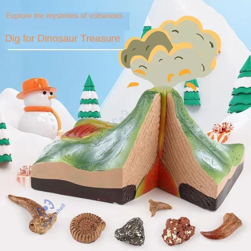 Science Kit Volcano - Pyramid Kids Toy Dinosaur Volcano DIY