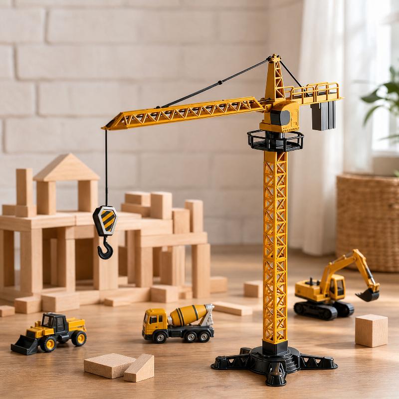 Tower Crane Toy Simulated Cons - Kids Educational Game review and price