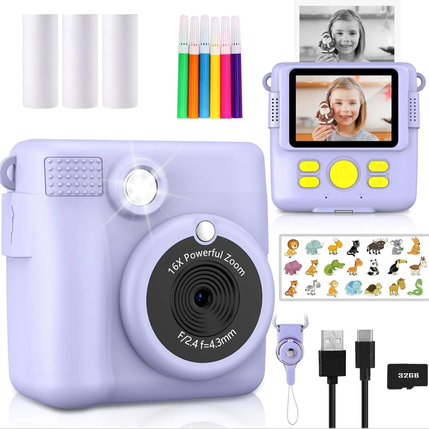 InstantPrint Camera for Kids C - Kids Education News review and price