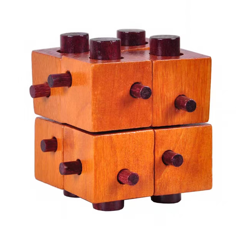 Wooden Brain Teaser Puzzles Un - Brain Teaser Cube review and price