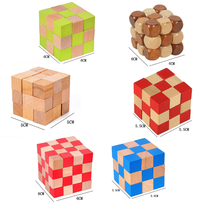 Square Snake Cube Wooden Brain - Brain Teaser Cube review and price