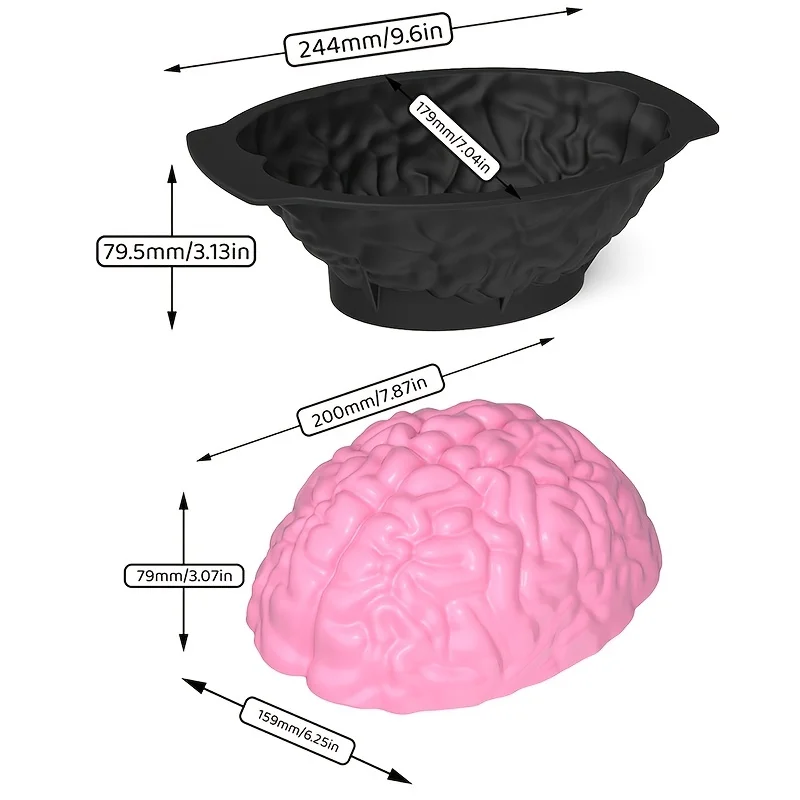 1PC Halloween Silicone Brain S - Brain Teaser Cube review and price