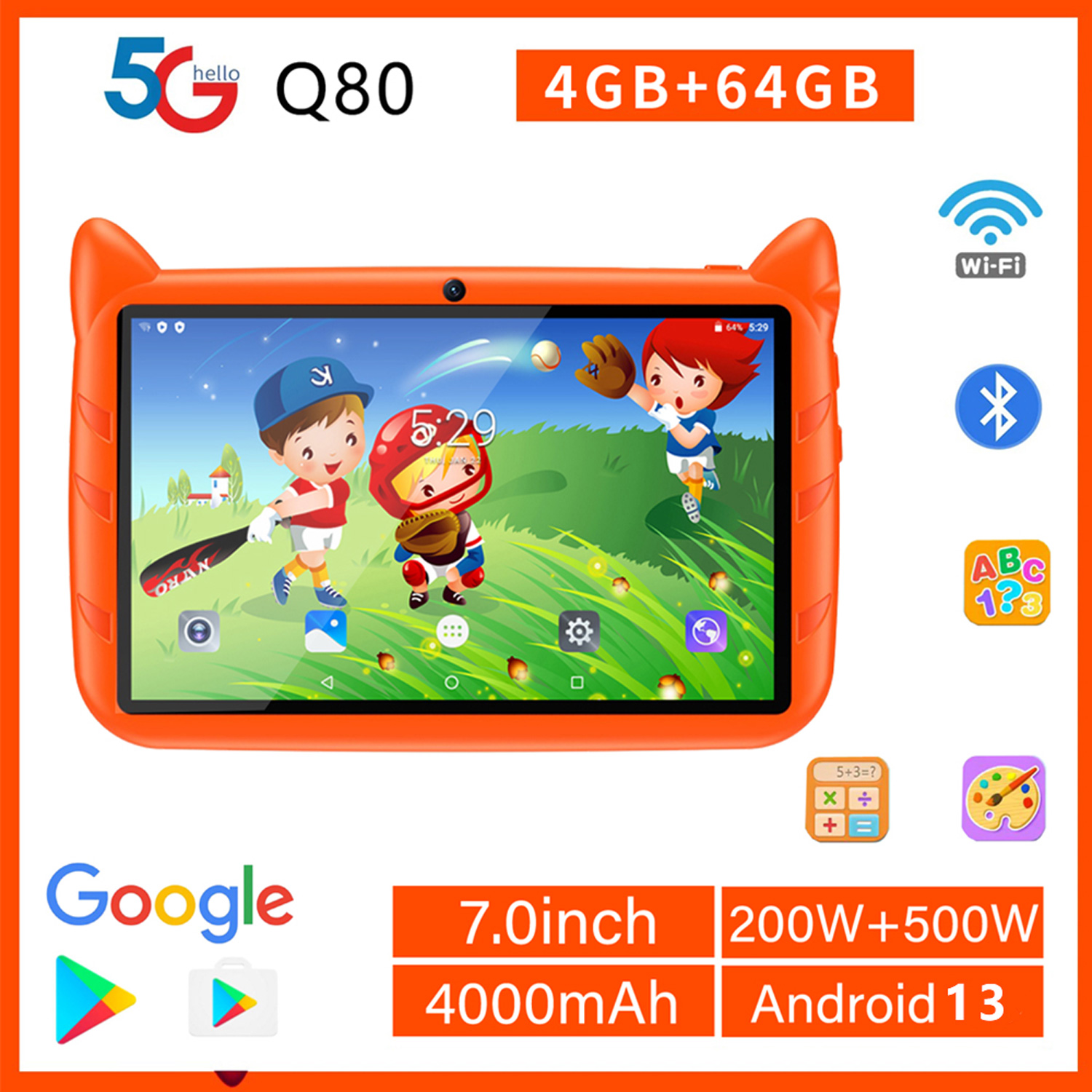 New 5G WiFi Kids Tablet 7 Inch - Kids Education Tablet review and price