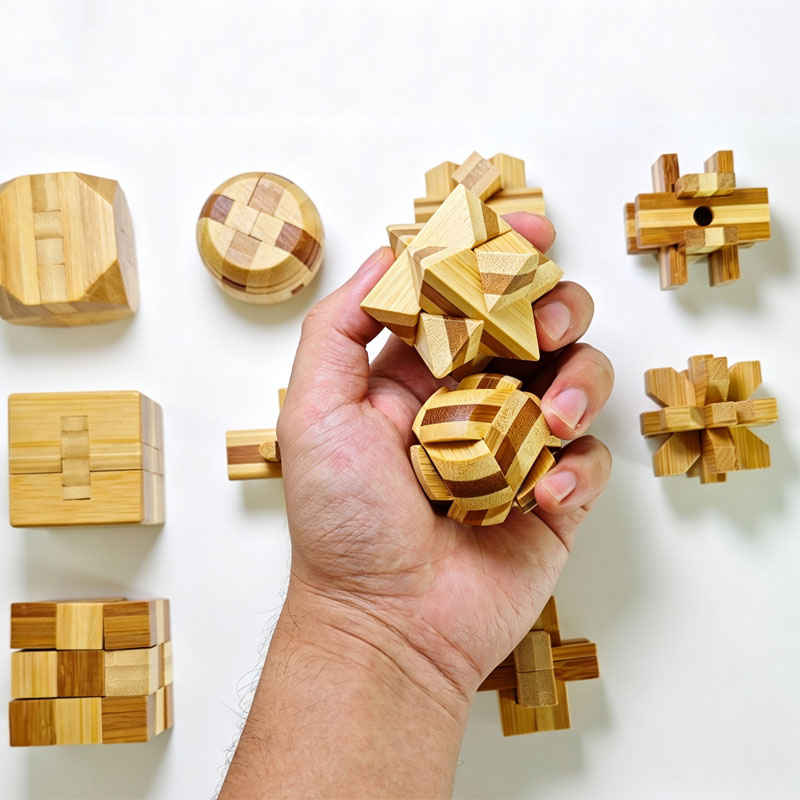 NEW 4.5CM Lu Ban Lock Puzzle B - Brain Teaser Cube review and price