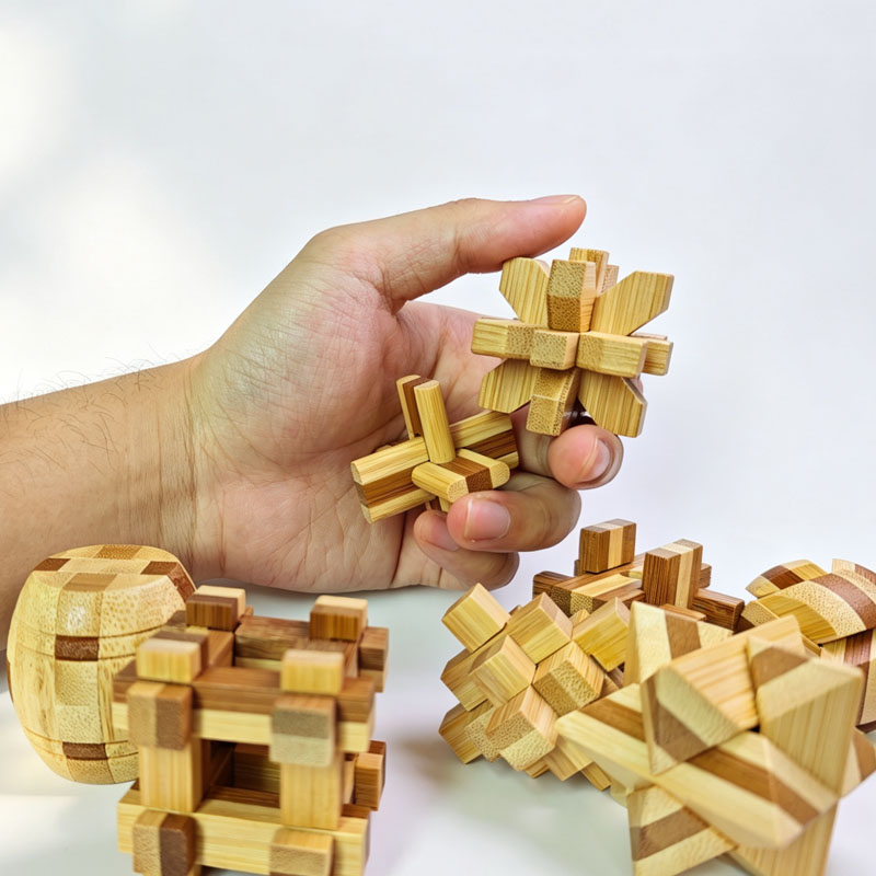 NEW 4.5CM Lu Ban Lock Puzzle B - Brain Teaser Cube review and price
