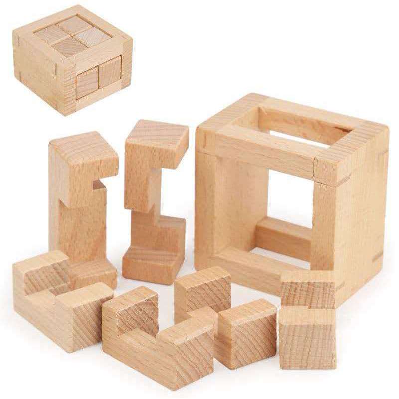 YueYu II Wooden Disentanglemen - Brain Teaser Cube review and price