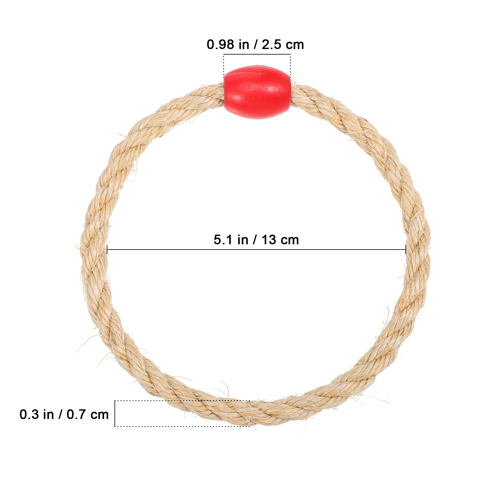 10Pcs Wooden Style Twine Ring  - Kids Educational Game review and price