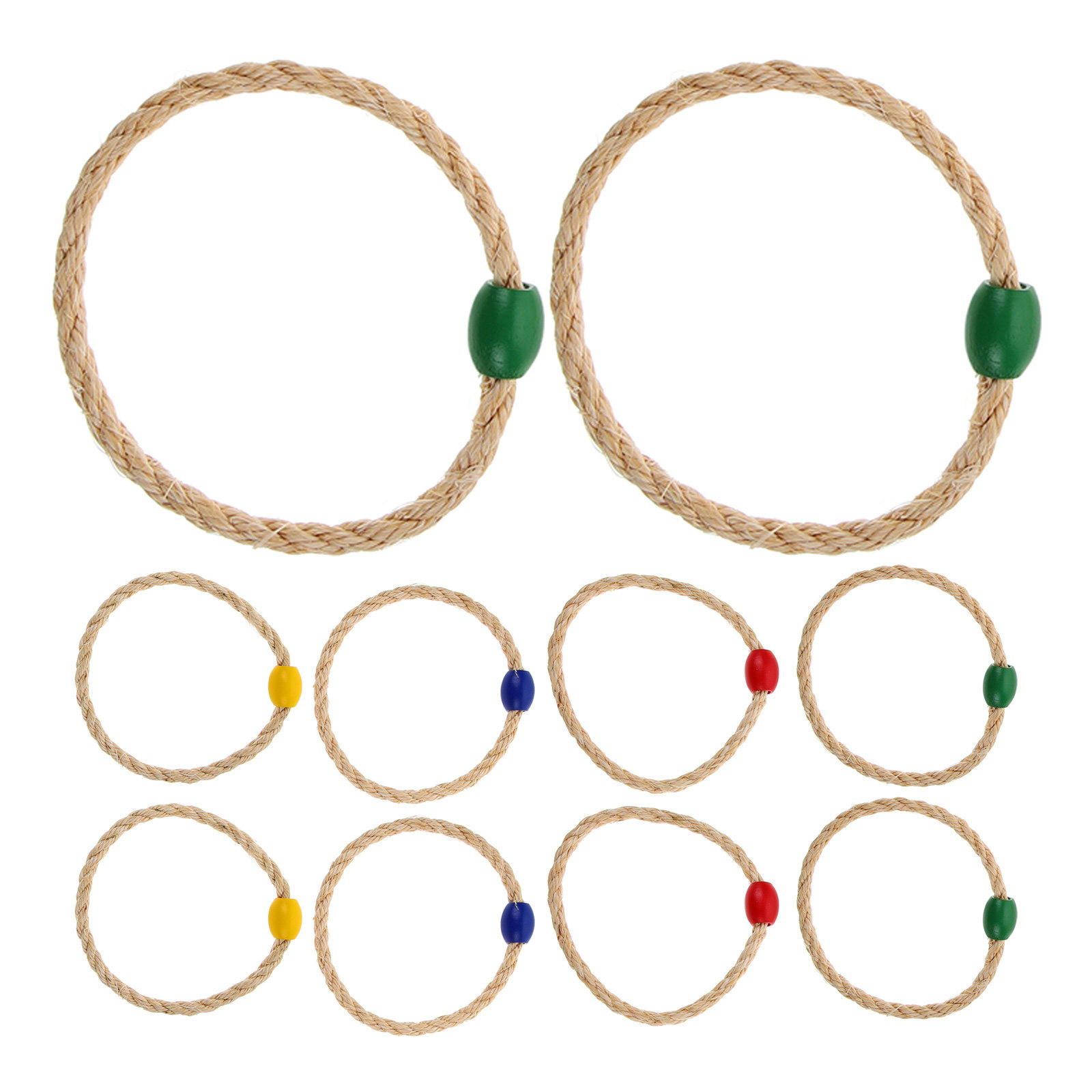10Pcs Wooden Style Twine Ring  - Kids Educational Game review and price