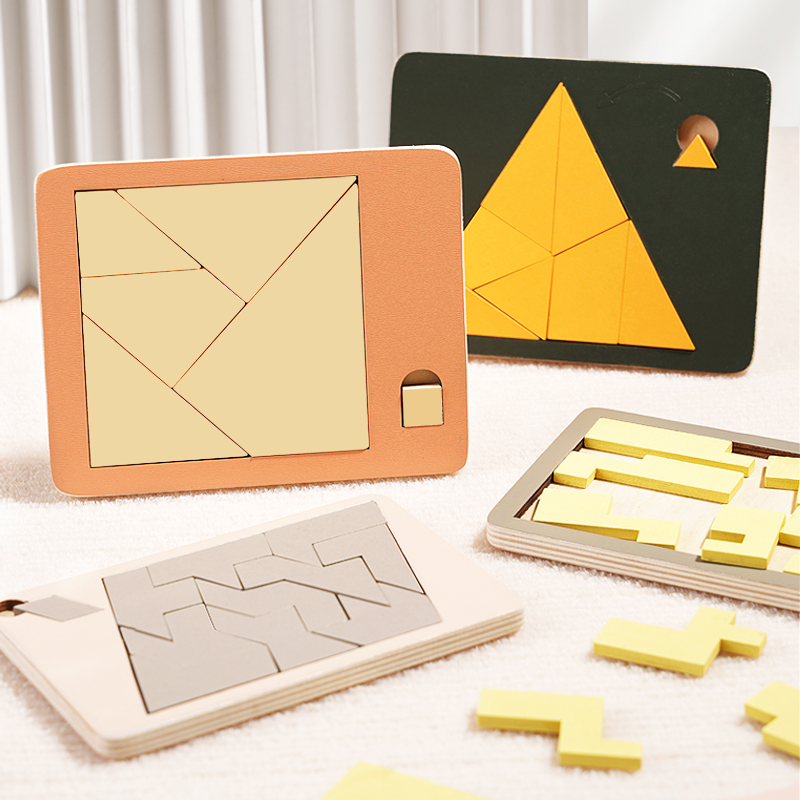 Wooden Geometric Puzzles Chall - Brain Teaser Cube review and price