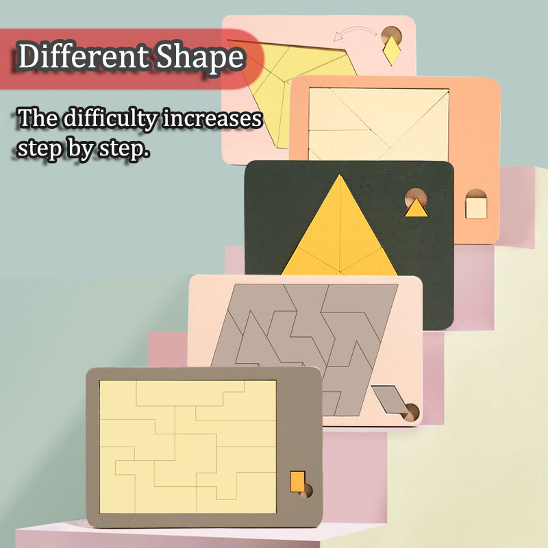 Wooden Geometric Puzzles Chall - Brain Teaser Cube review and price