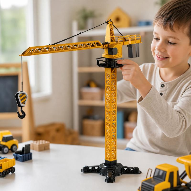 Tower Crane Toy Simulated Cons - Kids Educational Game review and price