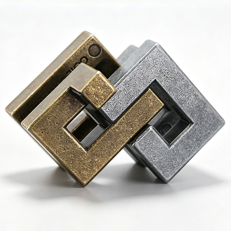 Magic IQ Cast Coil Difficult M - Brain Teaser Cube review and price