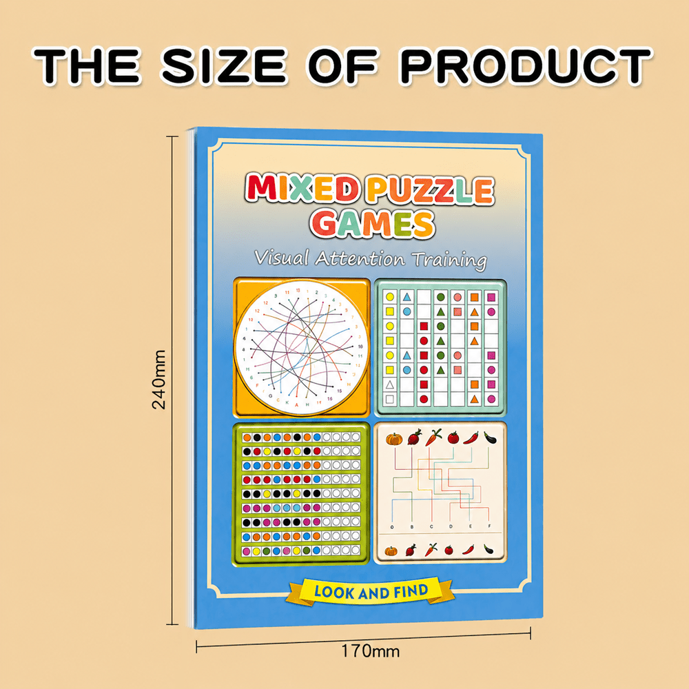 Mixed Puzzle Games Workbook 32 - Brain Teaser Cube review and price